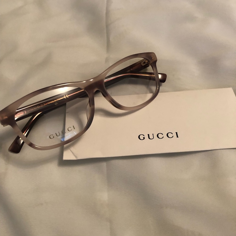 Gucci greyish Glasses Classic GG0458OA